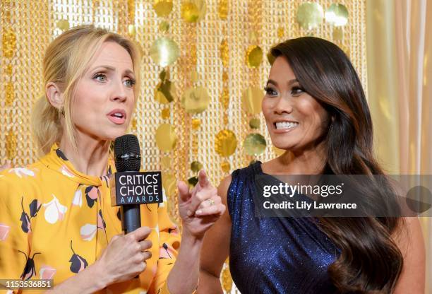 Jessica Holmes interviews Sandra Lee, M.D. - Dr. Pimple Popper at Critics' Choice Real TV Awards, KTLA Interviews with Sam Rubin on June 02, 2019 in...