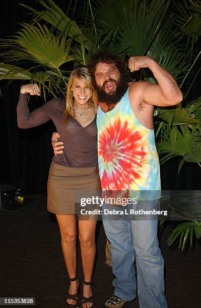 Rupert Boneham and Jenna Lewis during "Survivor: All Stars" - The Final Episode at Madison Square Garden in New York City, New York, United States.