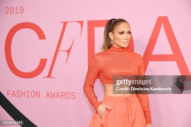 Jennifer Lopez attends the CFDA Fashion Awards at the Brooklyn Museum of Art on June 03, 2019 in New York City.