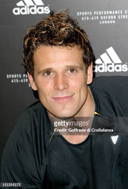 James Cracknell during Launch of First Adidas Sports Performance Store in London at Adidas Store in London, Great Britain.