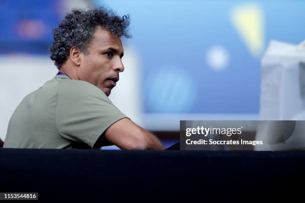 Pierre van Hooijdonk during the World Cup Women match between Holland v Sweden at the Stade de Lyon on July 3, 2019 in Lyon France