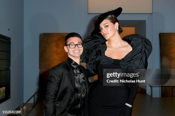 Christian Siriano and Ashley Graham attend the CFDA Fashion Awards at the Brooklyn Museum of Art on June 03, 2019 in New York City.