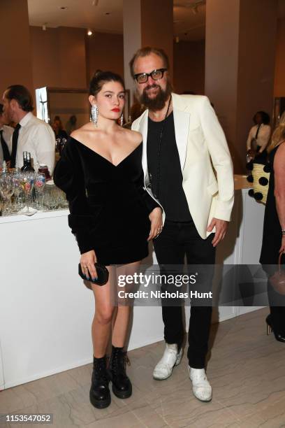 Blue Lindeberg and Johan Lindeberg attends the CFDA Fashion Awards at the Brooklyn Museum of Art on June 03, 2019 in New York City.