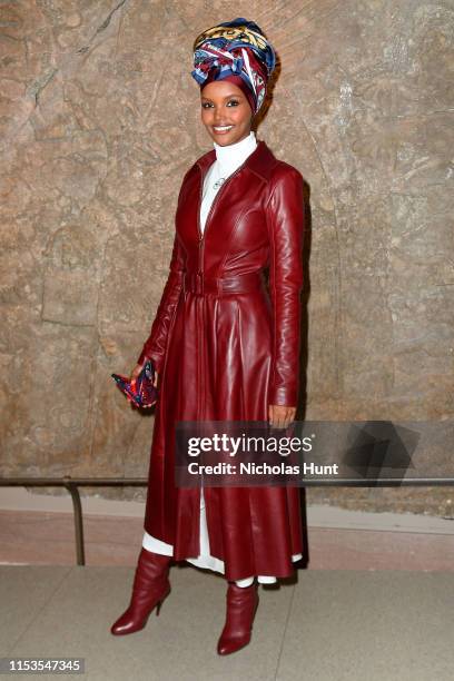 Halima Aden attends the CFDA Fashion Awards at the Brooklyn Museum of Art on June 03, 2019 in New York City.