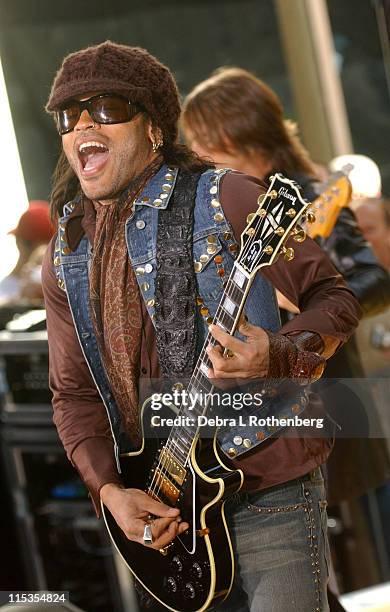 Lenny Kravitz during The "Today" Show's 2004 Summer Concert Series - Lenny Kravitz at Rockefeller Plaza in New York City, New York, United States.