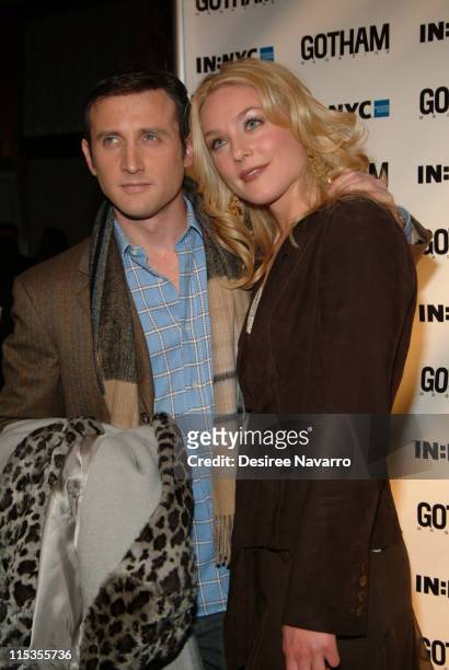 Dan Abrams and Elisabeth Rohm during Gotham Magazine's 5th Anniversary Party at Cipriani's 23rd Street in New York City, New York, United States.