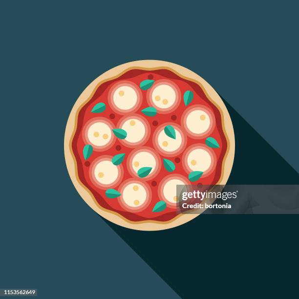 margharita pizza icon - cheese pizza stock-grafiken, -clipart, -cartoons und -symbole