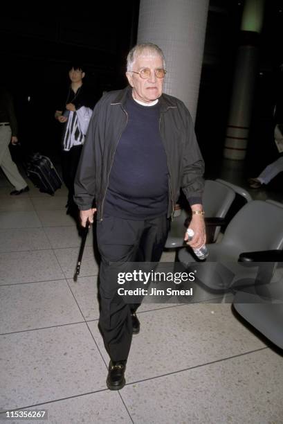 Blake Edwards during Departing For New York City at Los Angeles International Airport in Los Angeles, California, United States.