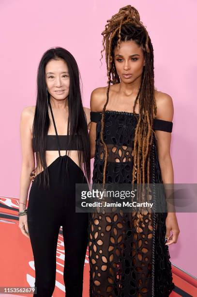 Vera Wang and Ciara attend the CFDA Fashion Awards at the Brooklyn Museum of Art on June 03, 2019 in New York City.