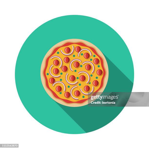 bruschetta pizza icon - bruschetta stock illustrations