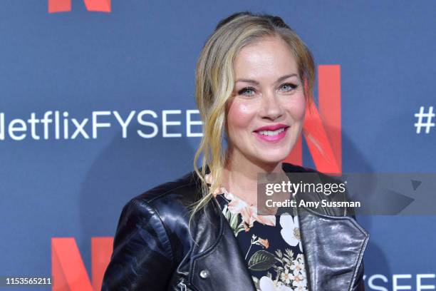 Christina Applegate attends "Dead To Me" #NETFLIXFYSEE For Your Consideration Event at Netflix FYSEE At Raleigh Studios on June 03, 2019 in Los...