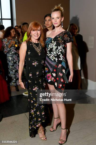 Anne V and Nicole Miller attend the CFDA Fashion Awards at the Brooklyn Museum of Art on June 03, 2019 in New York City.