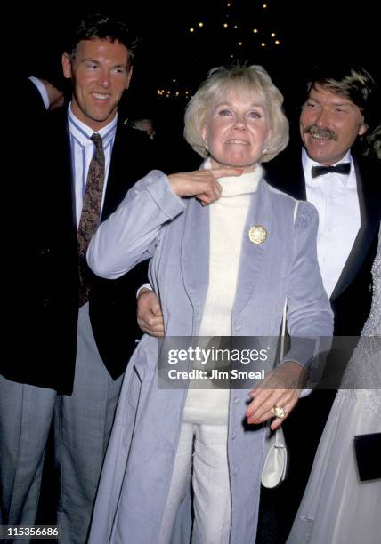 Doris Day and Terry Melcher during First Annual Golden Cypress Awards at Hyatt Regency Hotel in Monterey, California, United States.