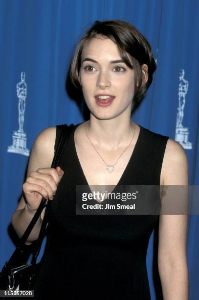 Winona Ryder during 14th Annual Academy Awards Nominees Luncheon at Beverly Hilton Hotel in Beverly Hills, California, United States.