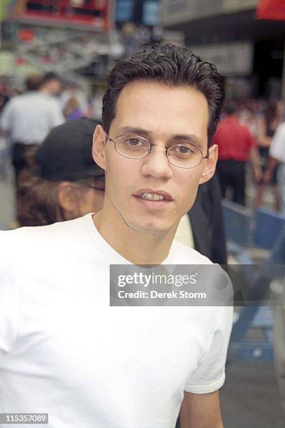 Marc Anthony during Marc Anthony performs at "Broadway on Broadway" Times Square at "Broadway on Broadway" in New York City, New York, United States.