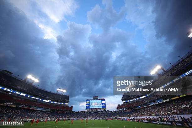 General view of the Nissan Stadium home stadium of the Tennessee Titans and the Tennessee State Tigers during the 2019 CONCACAF Gold Cup Semi Final...