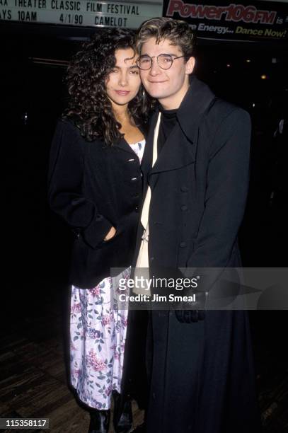 Corey Feldman and Fiancee Vanessa Marcil during Corey Feldman and Family at Cineplex Odeon Theater - March 30, 1990 at Beverly Center Cineplex Odeion...
