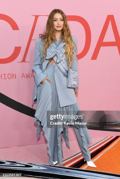 Gigi Hadid attends the CFDA Fashion Awards at the Brooklyn Museum of Art on June 03, 2019 in New York City.