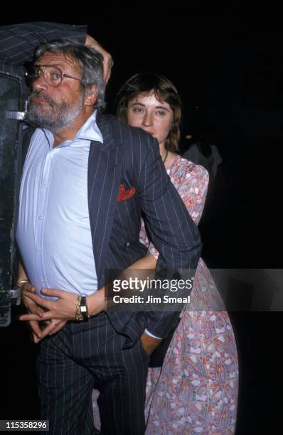 Oliver Reed and Josephine Reed during Oliver Reed at P.J. Clarke's - August 5, 1987 at P.J. Clarke's in New York City, New York, United States.