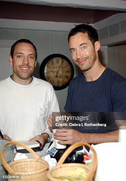 Jace Alexander and Tom Cavanaugh during Nantucket Film Festival 9 - Morning Coffee with Tom Cavanaugh at Captain Tobey's in Nantucket, Massachusetts,...