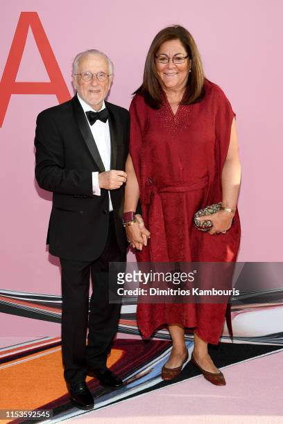 Stan Herman and Fern Mallis attend the CFDA Fashion Awards at the Brooklyn Museum of Art on June 03, 2019 in New York City.