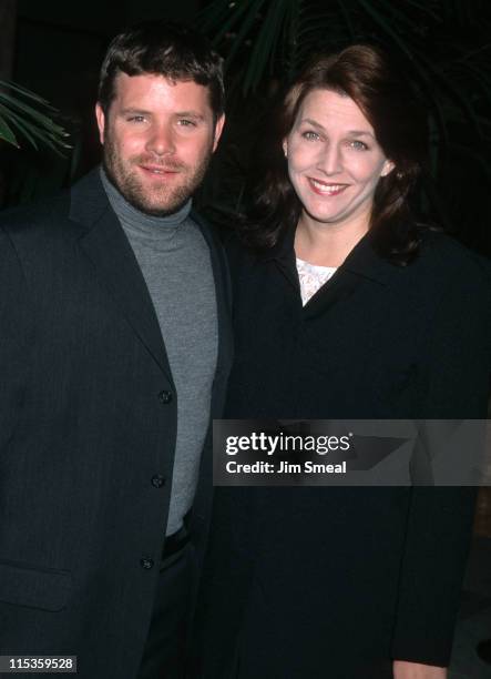 Sean Astin and Christine Astin during Fulfillment Fund Honors Jeffrey Katzenberg at Stars 2001 Benefit Gala at Hollywood & Highland in Hollywood,...