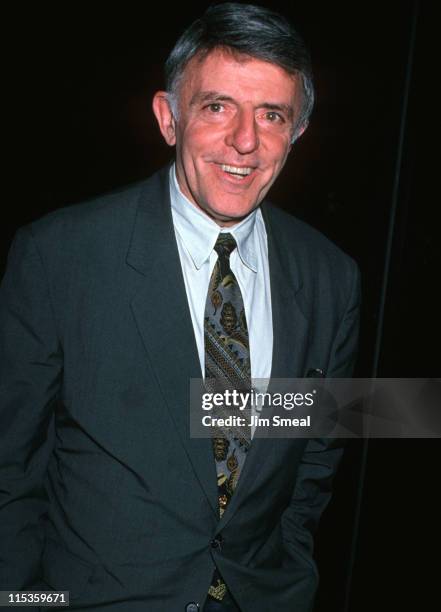 John Astin and Valerie Ann Sandobal during Unveiling of Eva Gabor Portrait - October 26, 1989 at The Makk Galleries in Beverly Hills, California,...