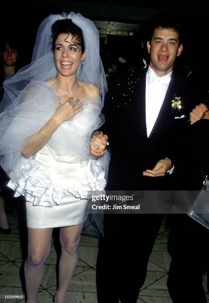 Tom Hanks and Rita Wilson Wedding Reception