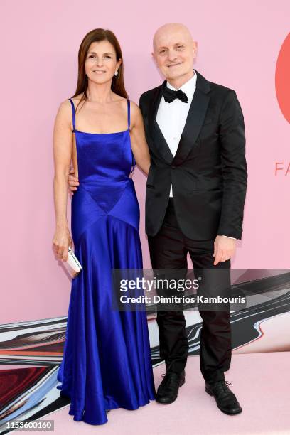 Roberta Previdi and Giulio Bonazzi attends the CFDA Fashion Awards at the Brooklyn Museum of Art on June 03, 2019 in New York City.