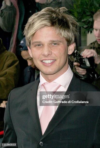 Jeff Brazier during TRIC Awards 2005 - Arrivals at Grosvenor House Hotel in London, Great Britain.