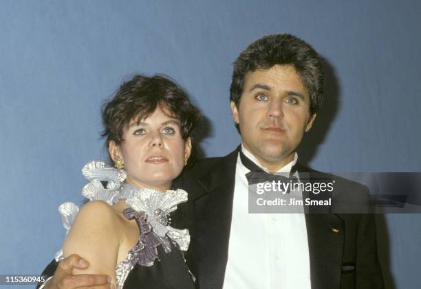 Mavis Leno and Jay Leno during 39th Annual Emmy Awards - September 20, 1987 at Pasadena Civic Auditorium in Pasadena, California, United States.