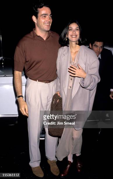 Jon Tenney and Teri Hatcher during Network Advertiser Cocktail Party at Westbury Hotel in New York City, New York, United States.