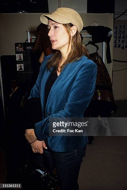 Daniela Lumbroso during Paris Fashion Week Ready To Wear Fall/Winter 2005 - Jean Louis Scherrer Show at Backstage Carrousel Du Louvre in Paris,...