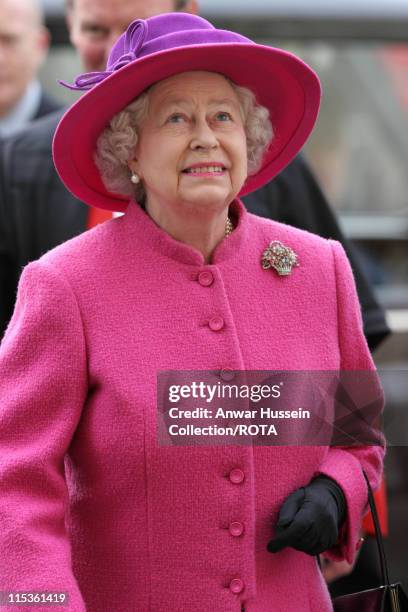 The Queen Elizabeth II at Westminster Abbey for an Observance of Commonwealth Day