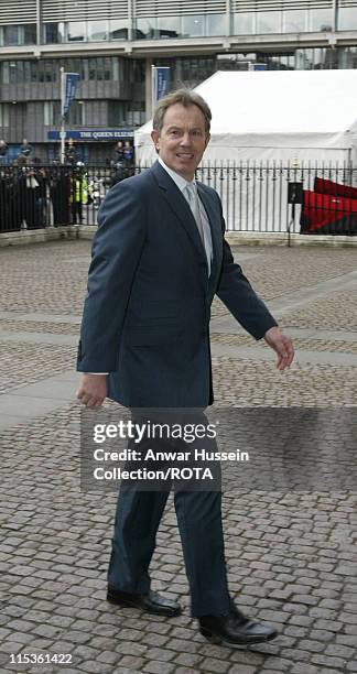 Prime Minister Tony Blair at Westminster Abbey for an Observance of Commonwealth Day