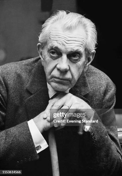 Canadian actor Raymond Massey , UK, 24th March 1970.