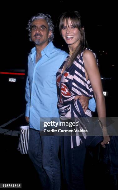 Heidi Klum and Ric Pipino during 2001 Opening Celebration for The Globe Restaurant at The Globe Restaurant in New York City, New York, United States.