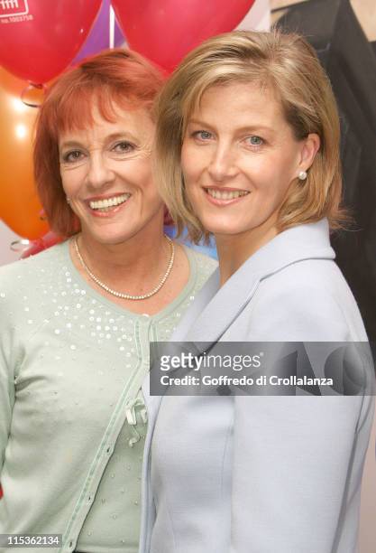 Esther Rantzen and The Countess of Wessex during 2004 BT Childline Awards at Bt Tower in London, Great Britain.