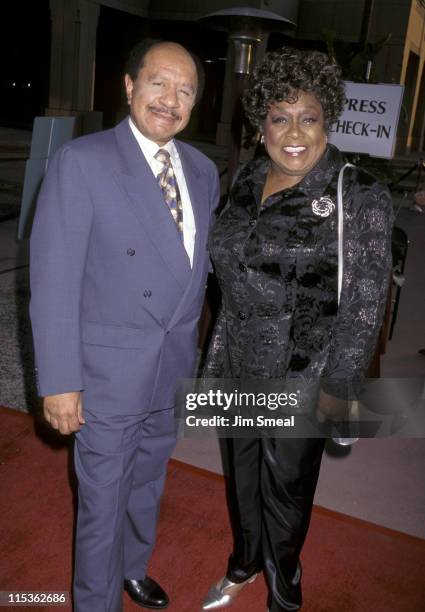 Sherman Hemsley and Isabel Sanford during Screening of "50 Years of Television" at Academy Theater in Hollywood, California, United States.