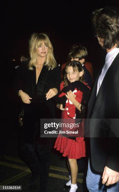 Goldie Hawn, Kurt Russell and Kate Hudson during Big Sisters Organization Honors Goldie Hawn at Hollywood Palladium in Hollywood, California, United...