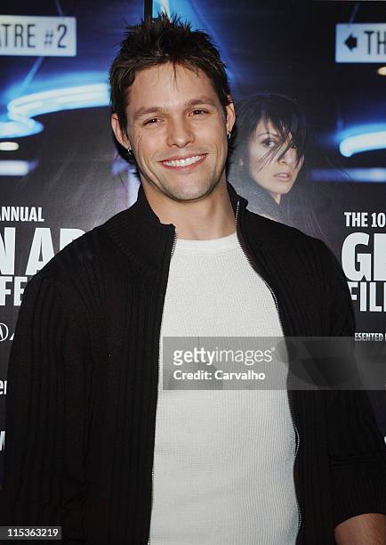 Justin Bruening of "All My Children" during 10th Annual Gen Art Film Festival - New York City Launch Party at Emporio Armani in New York City, New...