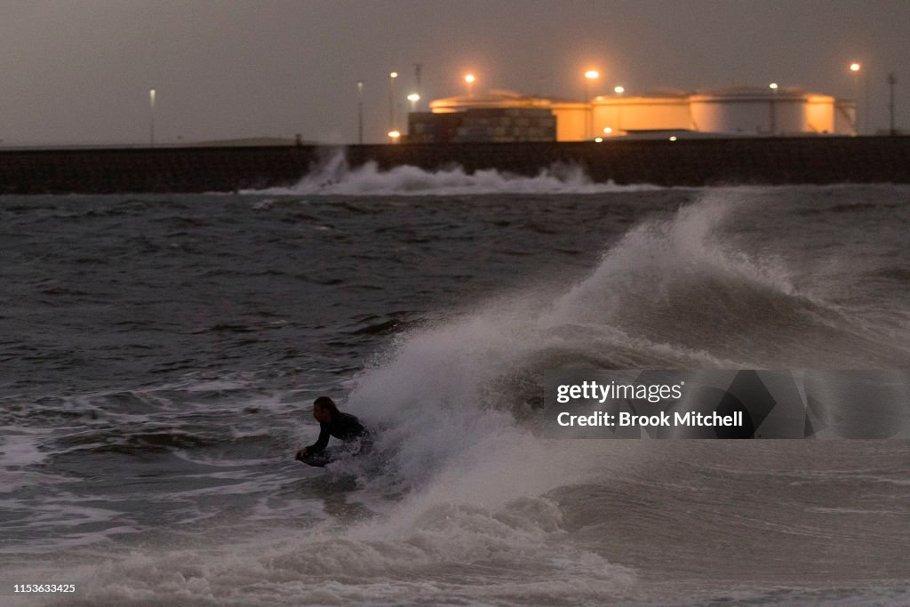 Large Swells Hit Sydney Beaches As Severe Weather Warning Is Issued For NSW Coast