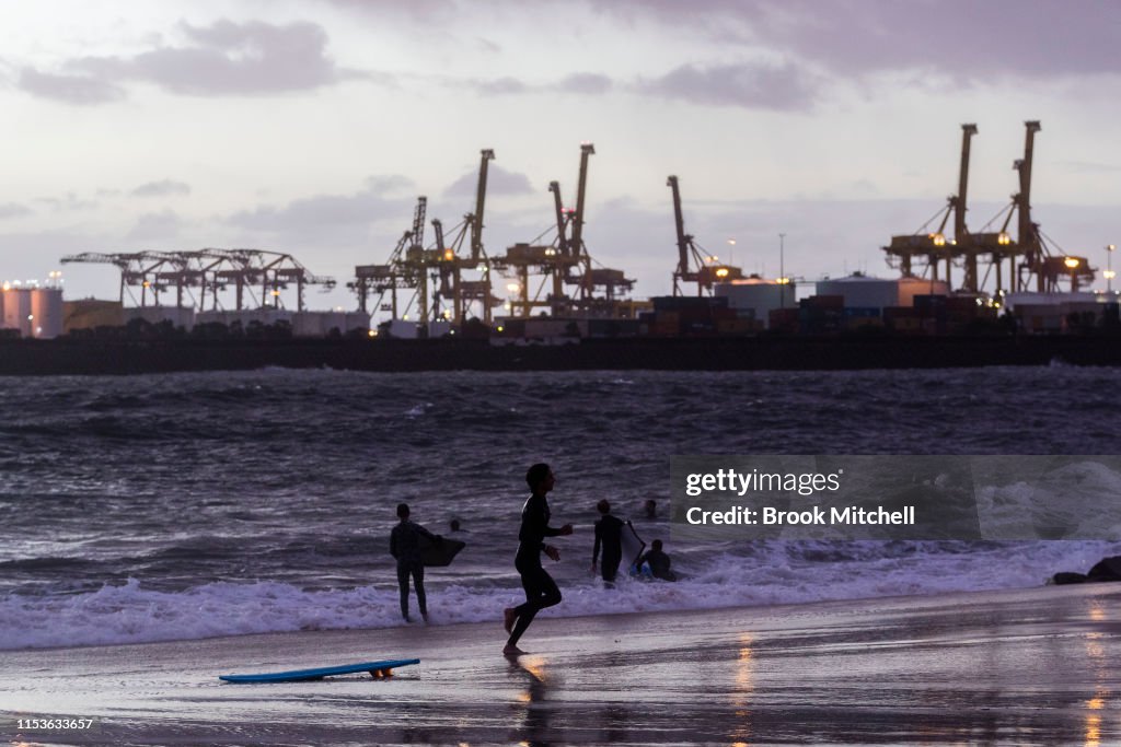 Large Swells Hit Sydney Beaches As Severe Weather Warning Is Issued For NSW Coast