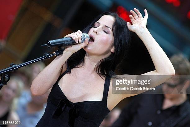 Andrea Corr of The Corrs during The "Today" Show's 2004 Summer Concert Series - The Corrs at Rockefeller Plaza in New York City, New York, United...