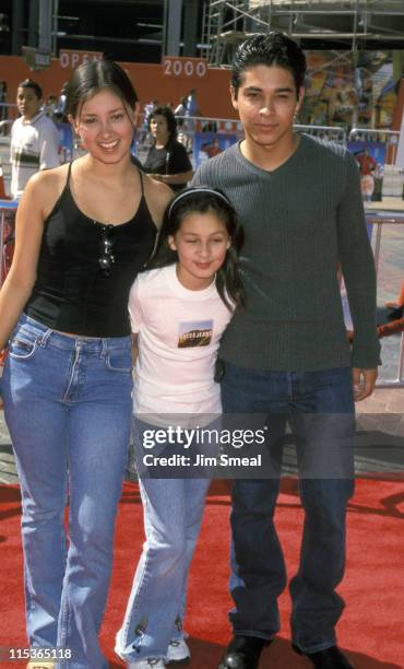 Wilmer Valderrama and family during "Dudley Do-Right" Los Angeles Premiere at Cineplex Universal City Cinemas in Universal City, California, United...