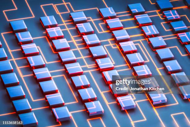 computer nodes 1 - aprendizaje automático fotografías e imágenes de stock