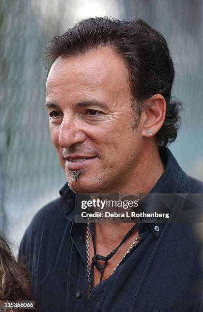 Bruce Springsteen during Little Steven's Underground Garage Festival Presented by Dunkin' Donuts - Show - August 14, 2004 at Randall's Island in New...