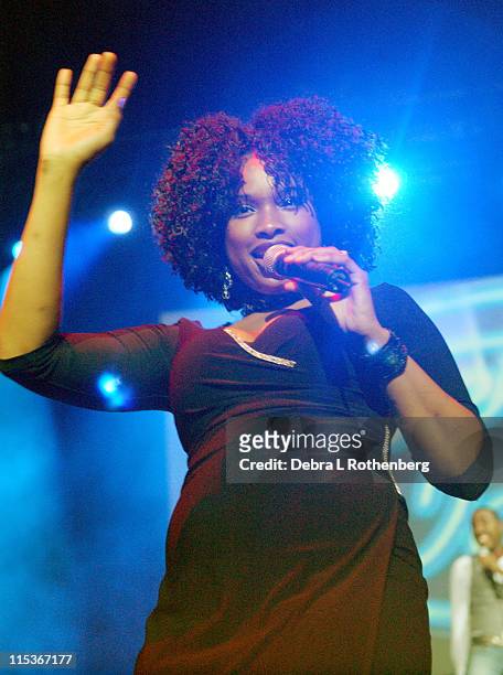 Jennifer Hudson during "American Idol 5" Live In Concert - August 29, 2004 at Continental Arena in East Rutherford, New Jersey, United States.