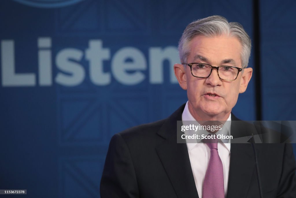 Fed Chair Jerome Powell Attends Conference At Federal Reserve Bank Of Chicago