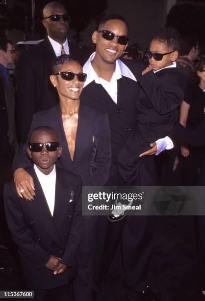 Nephew, Jada Pinkett Smith, Will Smith, and Son during "Men In Black" Los Angeles Premiere at Cinerama Dome Theater in Hollywood, California, United...